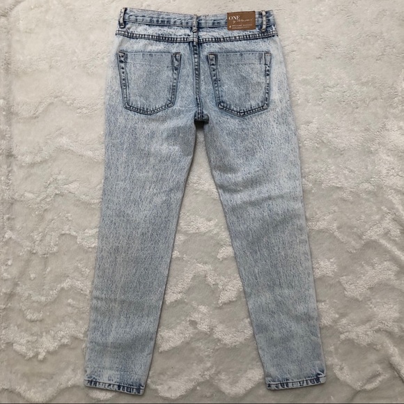 One Teaspoon Awesome Baggies Distressed Jeans 27 - Picture 6 of 8